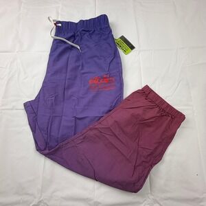 Studio Powered by Supervsn Mens Purple Gradient Nylon Track Pants XXL New